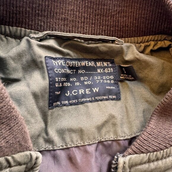 J. Crew Bomber Jacket, Size S - Picture 2 of 2
